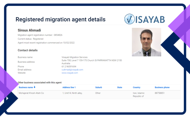 دکتر سیروس احمدی وکیل رسمی دفتر مهاجرتی ویزایاب Visayab
