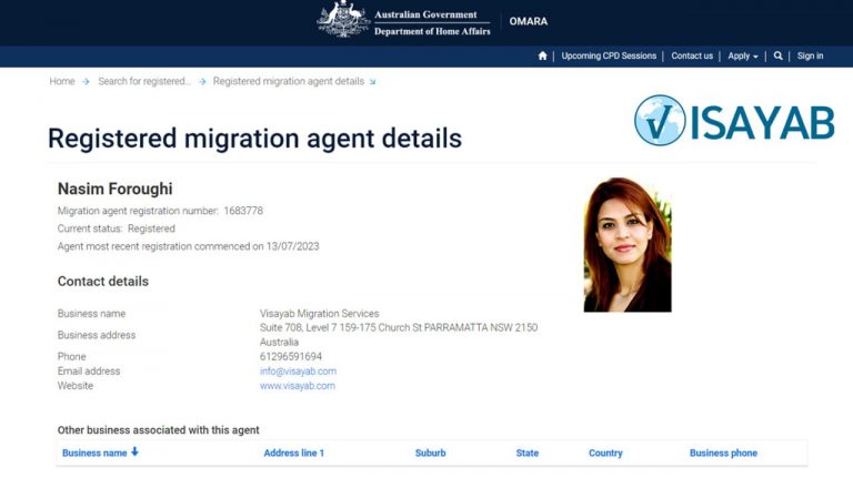 خانم نسیم فروغی وکیل رسمی مهاجرت استرالیا